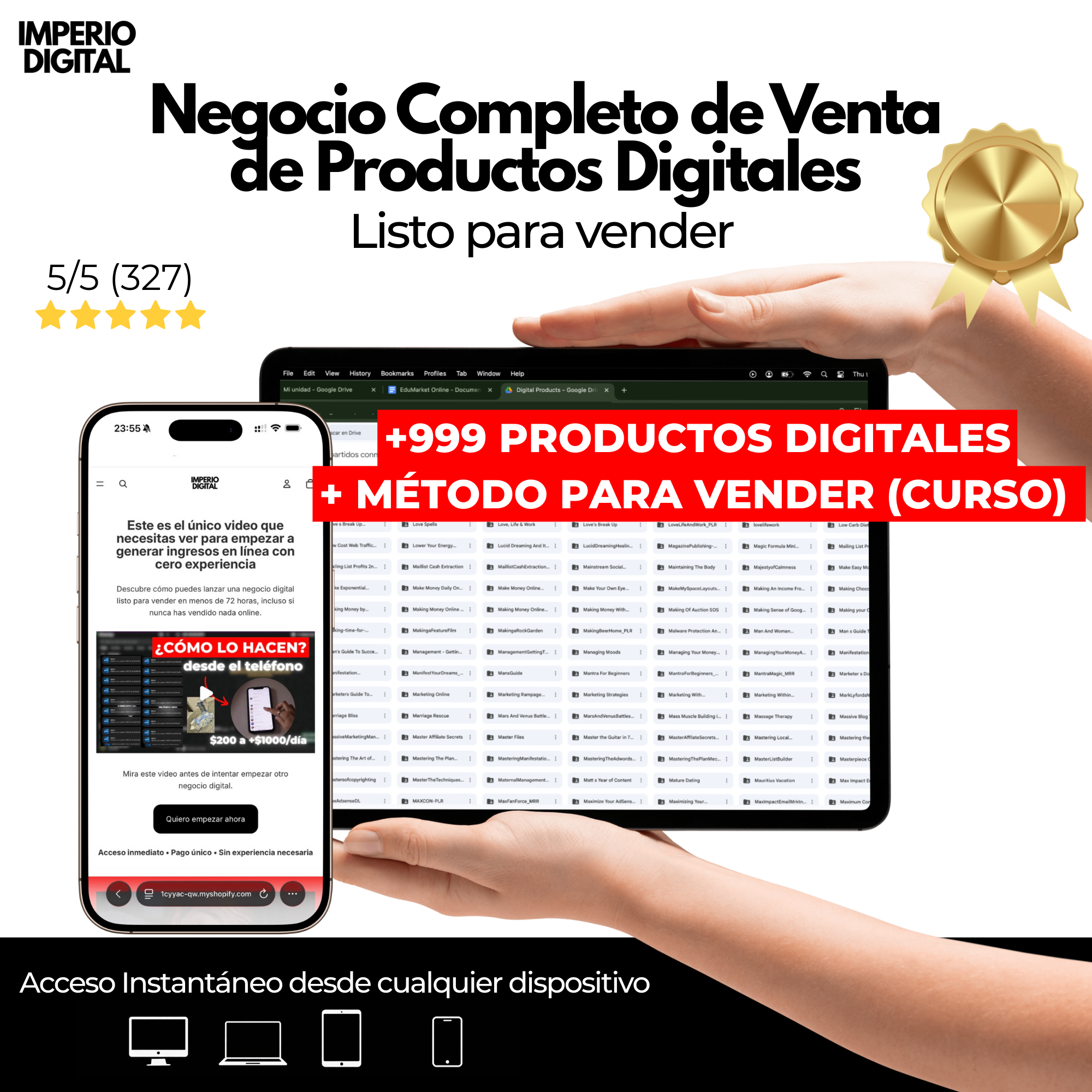 +999 Productos Digitales Listos para Vender (+ Método de Venta)